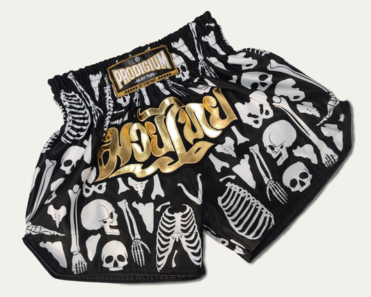 Short Muay Thai Skull Negro