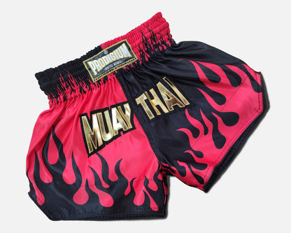 Short Muay Thai Fire Rojo