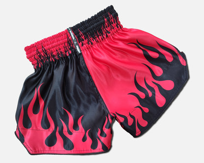 Short Muay Thai Fire Rojo